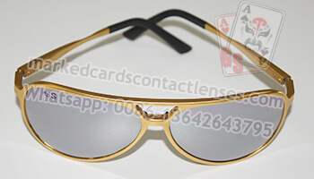 Siver sunglasses to see marked cards