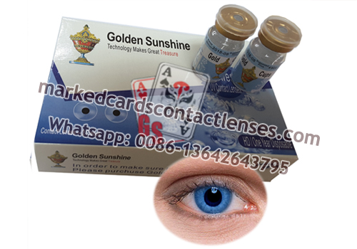 Blue contact lenses