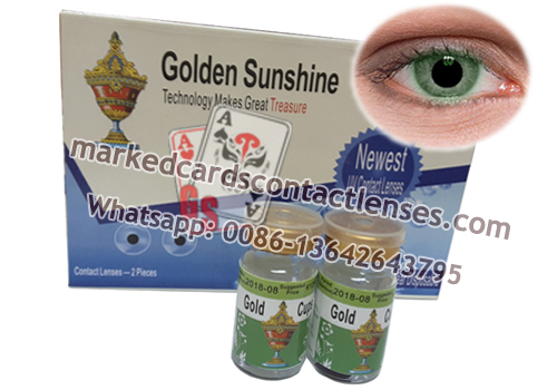infrared contact lenses with green lens
