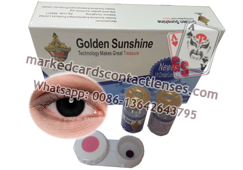 Hazel contact lense for marked cards
